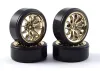 10 Spoke Drift Wheel / Tyre Set (4) - Gold