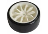 Fastrax 1:10 Drift Tyres on White 10 Spoke Wheels (4)