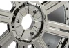 Fastrax 1:8 Eagle Road Tread Tyres Mounted on Black Chrome Wheels (2)