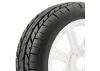Fastrax 1:8 Eagle Road Tread Tyres Mounted on White Wheels (2)