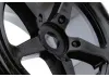 Fastrax 1:8 Truggy Rock Tyres Mounted on 5 Spoke Black Zero Offset Wheels (2)