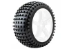 Fastrax 1:8 Truggy Rock Mounted On 5-Spoke White 0 Offset (2)