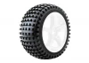 Fastrax 1:8 Truggy Rock Mounted On 5-Spoke White 0 Offset (2)