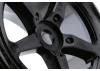 Fastrax 1:8 Truggy Rock Tyres Mounted on 5 Spoke Black Zero Offset Wheels (2)