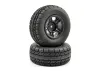 Fastrax 1:10 SC Eagle Treaded Road Tyres Mounted on 12mm Hex Slash 2WD Front Wheels (2)