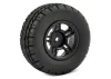 Fastrax 1:10 SC Eagle Treaded Road Tyres Mounted on Slash Rear Wheels (2)