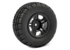 Fastrax 1:10 SC Eagle Treaded Road Tyres Mounted on Slash Rear Wheels (2)