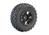 Fastrax 1:10 SC Rock Block Tyres Mounted on Slash Rear Wheels (2)