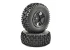Fastrax 1:10 SC Jigsaw Tyres Mounted on 12mm Hex Slash 2WD Front Wheels (2)