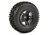Fastrax 1:10 SC Jigsaw Tyres Mounted on 12mm Hex Slash 2WD Front Wheels (2)
