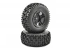 Fastrax 1:10 SC Jigsaw Tyres Mounted on 12mm Hex Slash 2WD Front Wheels (2)
