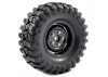 Fastrax Sawblock Scale 1.9 Wheels with Tyres - 108mm OD - Black (2)