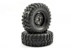 Fastrax Sawblock Scale 1.9 Wheels with Tyres - 108mm OD - Black (2)