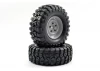 Fastrax Sawblock Scale 1.9 Wheels with Tyres - 108mm OD - Grey (2)
