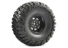 Fastrax Granite Scale 2.2 Wheels with Tyres - 140mm OD - Black (2)