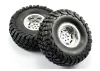 Fastrax Granite Scale 2.2 Wheels with Tyres - 140mm OD - Chrome (2)