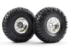Fastrax Granite Scale 2.2 Wheels with Tyres - 140mm OD - Chrome (2)