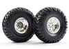 Fastrax Granite Scale 2.2 Wheels with Tyres - 140mm OD - Chrome (2)