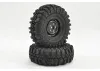 Fastrax 118mm OD Crawler Swamper Tyres on 1.9 Scale Wheels (2)