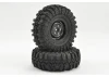 Fastrax 118mm OD Crawler Swamper Tyres on 1.9 Scale Wheels (2)