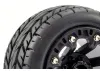 Fastrax 1:16 Eagle Tyres Mounted on Black 8SP 12mm Hex Wheels (2)