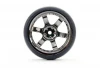 Fastrax Drift D1 Tyres Mounted on 3mm Offset 6 Spoke Black Chrome Wheels (4)