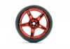 Fastrax Drift D1 Tyres Mounted on 3mm Offset 6 Spoke Metallic Red Wheels (4)
