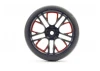Fastrax Drift D1 Tyres Mounted on 3mm Offset 6 Spoke Graphite Wheels (4)