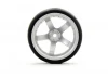 Fastrax Drift D1 Tyres Mounted on 9mm Offset 5 Spoke Satin Silver Wheels (4)