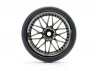 Fastrax Drift D1 Tyres Mounted on 9mm Offset 20 Spoke Black Chrome Wheels (4)