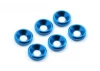 Fastrax M3 Countersunk Washer Blue (6)
