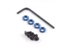 Fastrax M3 Engine Mounts W/F.H.Screws Blue
