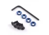 Fastrax M4 Engine Mounts W/F.H.Screws Blue
