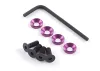 Fastrax M4 Engine Mounts W/F.H.Screws Blue