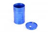 Fastrax Aluminium Anodised Oil Drum W/Removable Lid - Blue