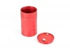 Fastrax Aluminium Anodised Oil Drum W/Removable Lid - Red