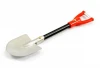 Fastrax Red Handle Metal Spade Shovel