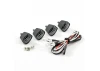 Fastrax Light Set W/LED - Lenses Wire Connector 4Pc - Rectangle
