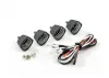 Fastrax Light Set W/LED - Lenses Wire Connector 4Pc - Rectangle