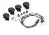 Fastrax Light Set W/LED - Lenses Wire Connector 4Pc - Round