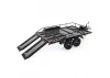 Fastrax Scale Dual Axle Truck Car Trailer With Ramps + LED Lights