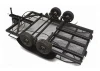 Fastrax Scale Dual Axle Truck Car Trailer With Ramps + LED Lights