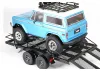 Fastrax Scale Dual Axle Truck Car Trailer With Ramps + LED Lights