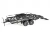 Fastrax Scale Dual Axle Truck Car Trailer With Ramps + LED Lights