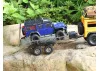 Fastrax Dual Axle Trailer With Ramps + LEDs - Medium 1:12 - 1:18 Scale
