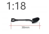 Fastrax 1:18 Scale Metal Shovel 38mm Long