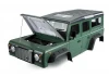 Fastrax 1:10 Ranger XL Land Rover Style Hard Body + Interior Set - 313mm WB - Green