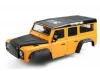 Fastrax 1:10 Ranger XL Land Rover Style Hard Body + Interior Set - 313mm WB - Orange