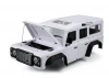 Fastrax 1:10 Ranger XL Land Rover Style Hard Body + Interior Set - 313mm WB - White