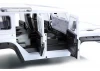 Fastrax 1:10 Ranger XL Land Rover Style Hard Body + Interior Set - 313mm WB - White